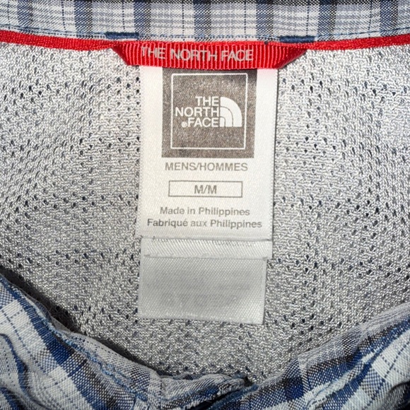 The North Face Men’s Plaid Long Sleeve Shirt XL Hidden Zip Pocket, Performance - Picture 9 of 11